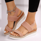 Women’s Platform Sandals with Stretch Straps