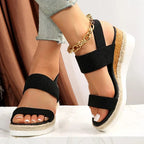 Women’s Platform Sandals with Stretch Straps