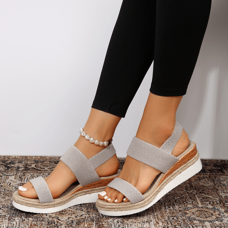 Women’s Platform Sandals with Stretch Straps