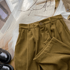Women's high wasted Retro Corduroy pants