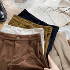 Women's high wasted Retro Corduroy pants