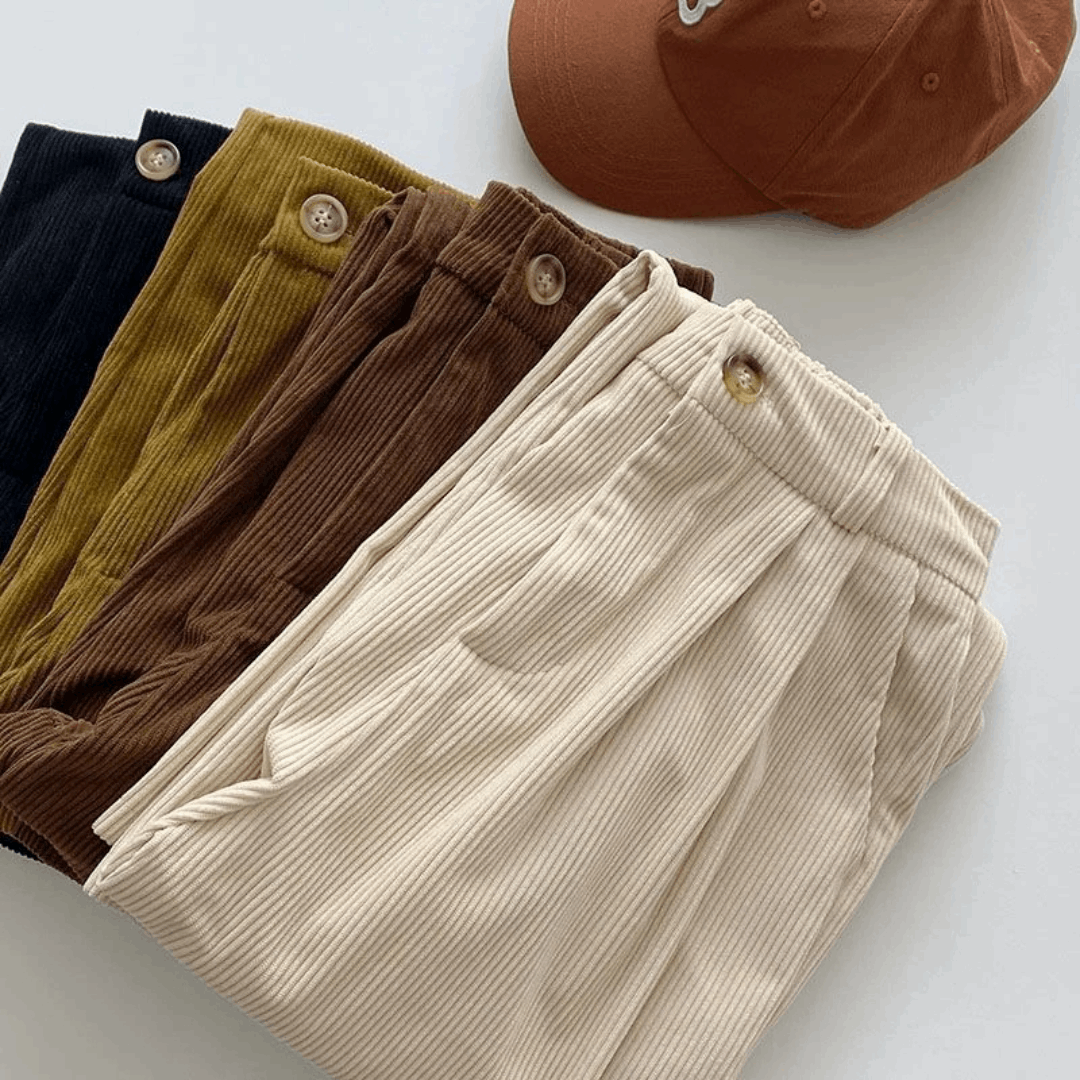 Women's high wasted Retro Corduroy pants