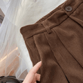 Women's high wasted Retro Corduroy pants