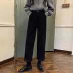 Women's high wasted Retro Corduroy pants