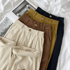 Women's high wasted Retro Corduroy pants
