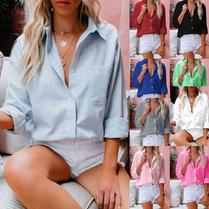 Women's oversized linen shirt