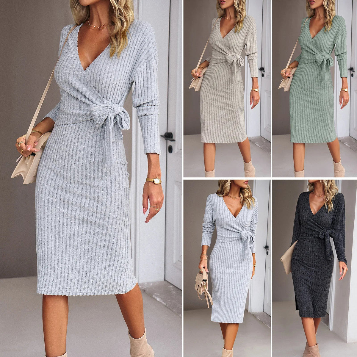 Naomi | Curve-Hugging Knit Dress
