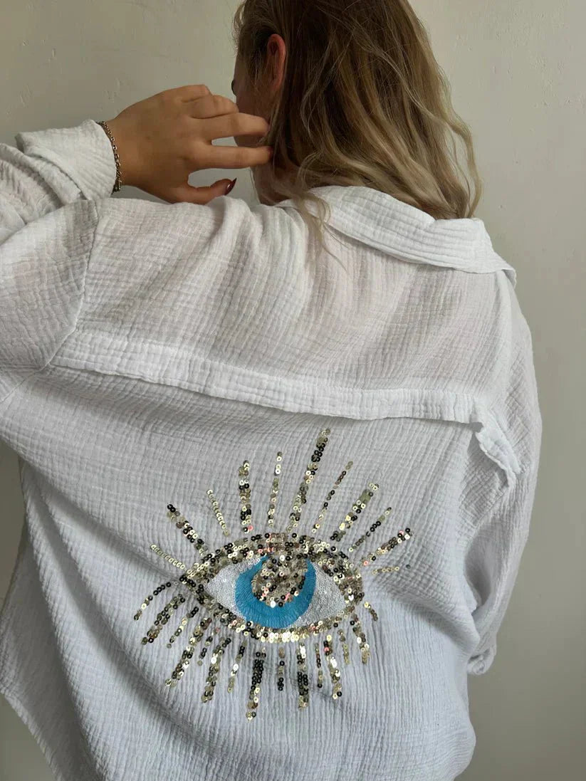 Naya | Embroidered Oversized Shirt