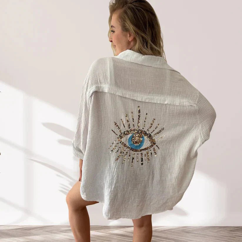 Naya | Embroidered Oversized Shirt