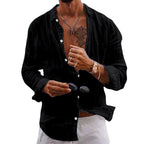 Nico | Casual Everyday Linen-Like Men’s Shirt