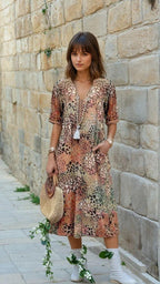 Nina | Vibrant Mid Length Dress