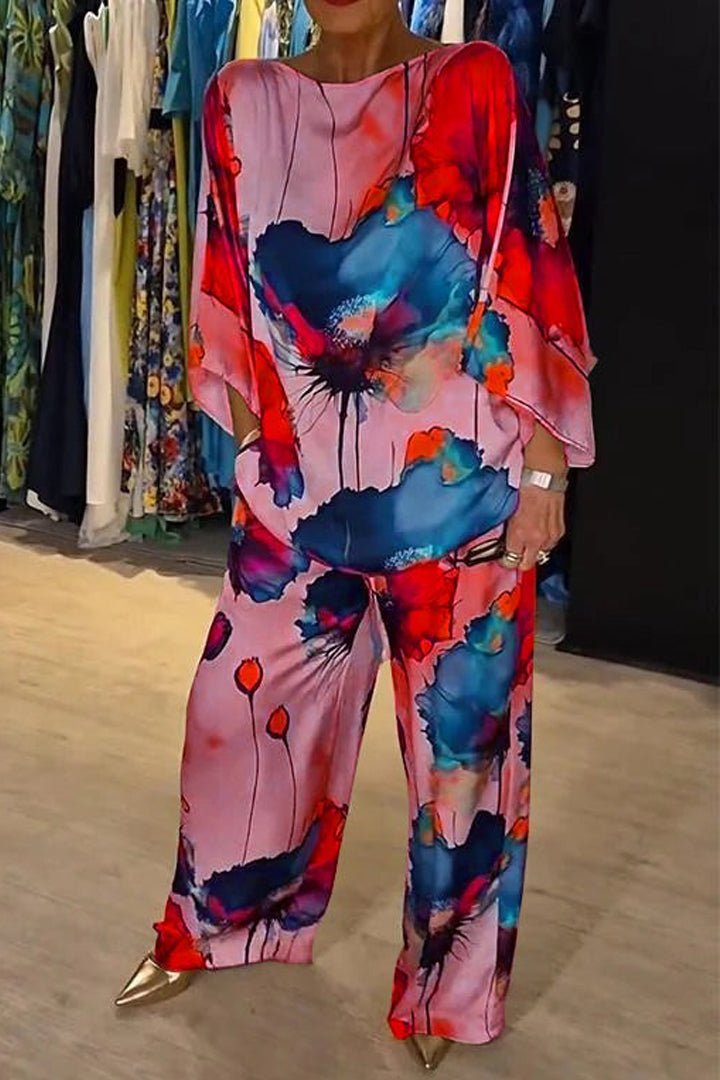 Elira | Flowing Floral Two-Piece Set