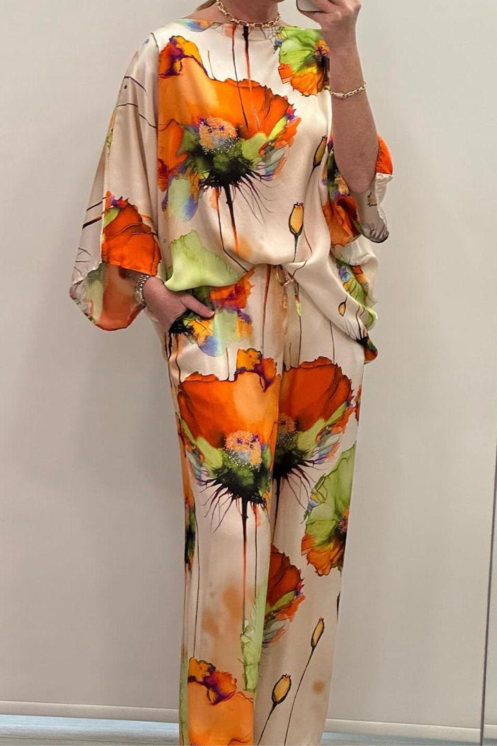 Elira | Flowing Floral Two-Piece Set