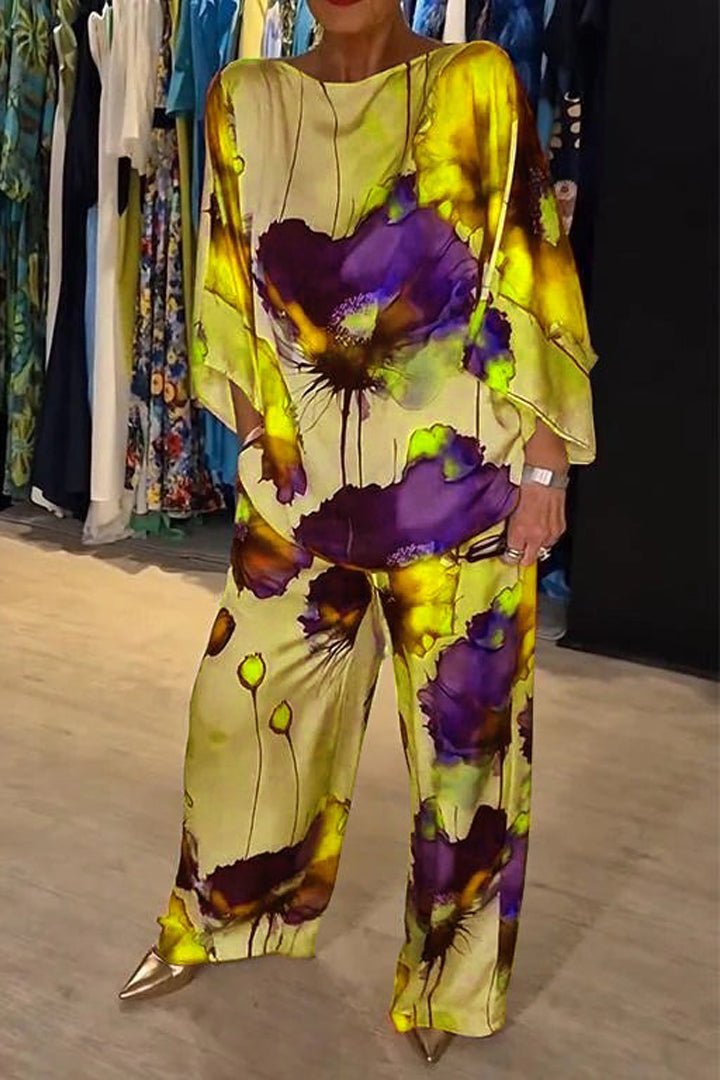Elira | Flowing Floral Two-Piece Set