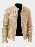 Casual Faux Leather Jacket for Men