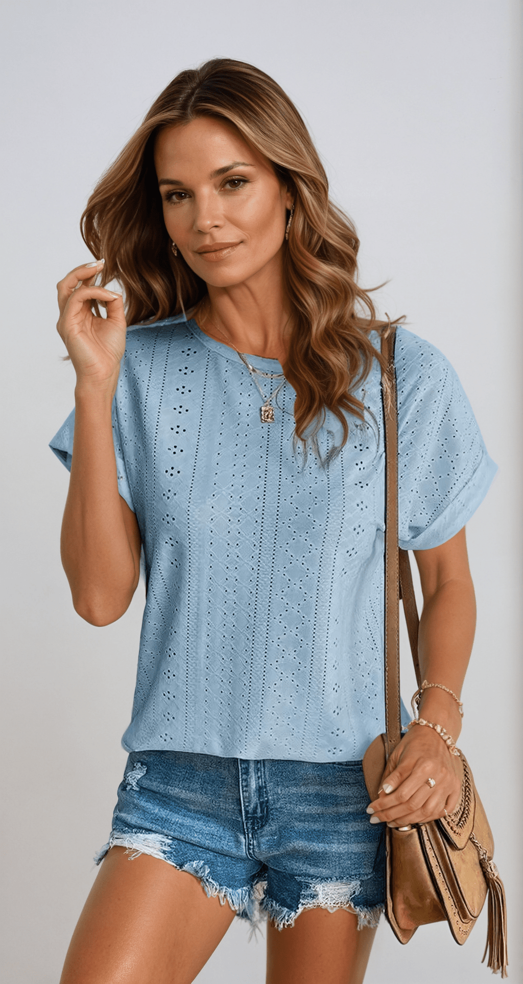 Women’s Eyelet Embroidered Blouse