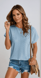 Women’s Eyelet Embroidered Blouse