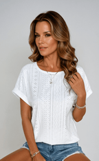 Women’s Eyelet Embroidered Blouse
