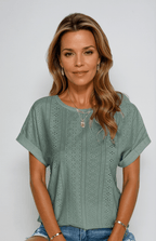 Women’s Eyelet Embroidered Blouse
