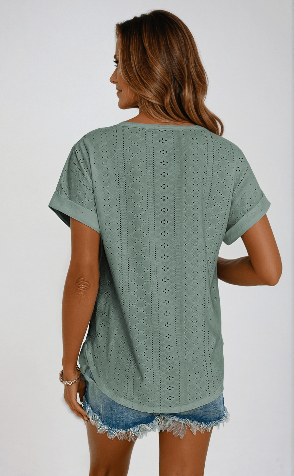 Women’s Eyelet Embroidered Blouse