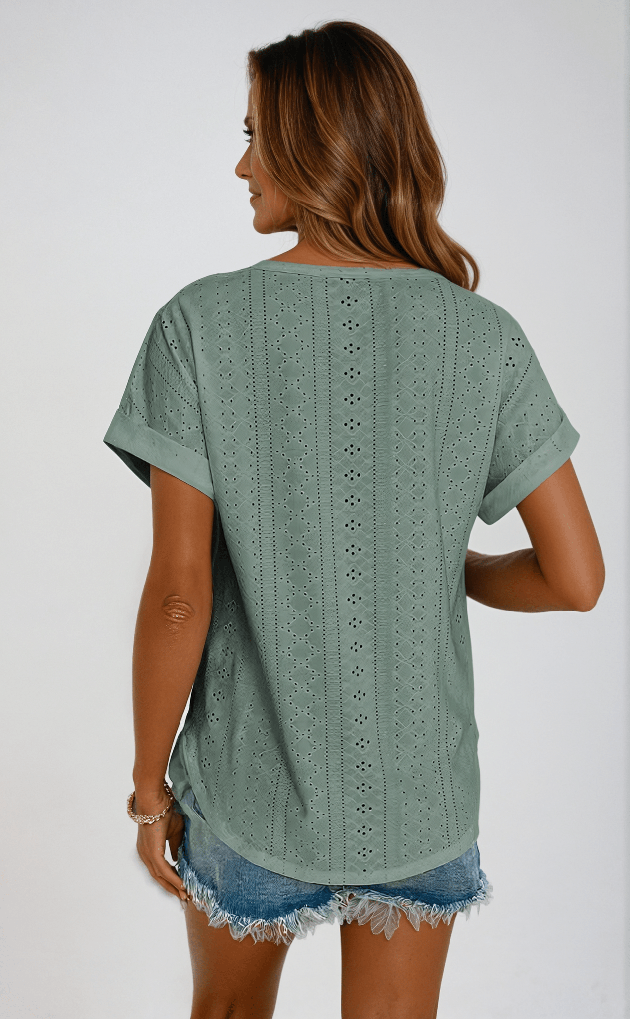 Women’s Eyelet Embroidered Blouse