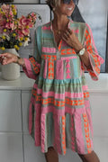 Nayeli | Boho Embroidered Tiered Dress