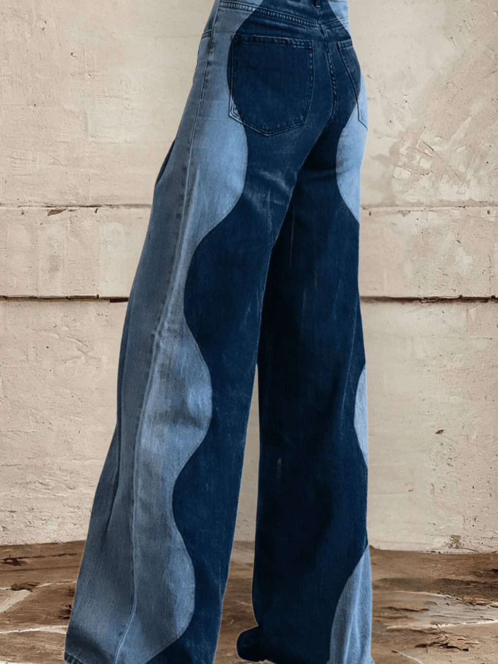 Noelle | Retro Floral Wide Leg Jeans