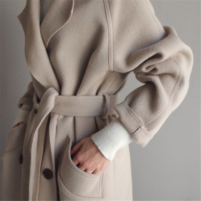 Long Winter Trench Coat for Women