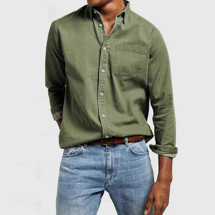 Men’s Long Sleeve Business Casual Shirt