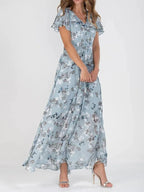 Women’s Tummy Control Floral Maxi Dress