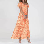 Women’s Tummy Control Floral Maxi Dress