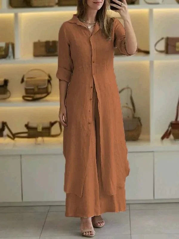 Maribel | Classic Longline Buttoned Set