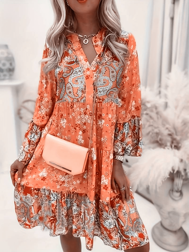 Waist-Enhancing Floral Sculpt Dress