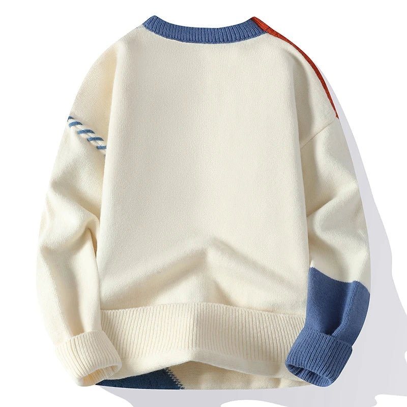 Men's Patchwork Knit Sweater