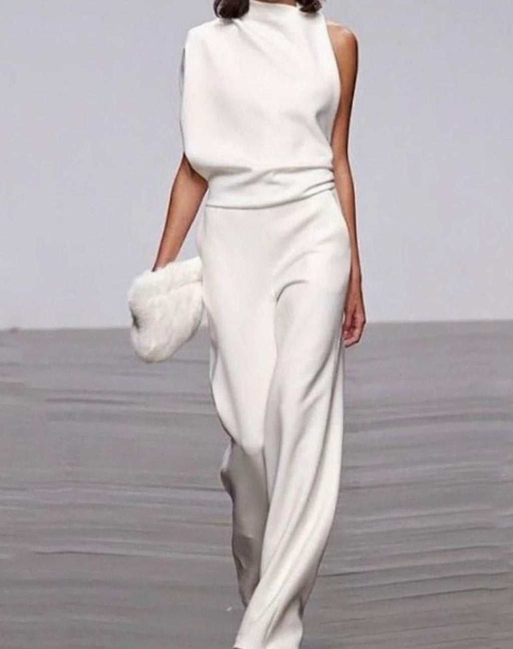 Serena | Women’s Sleeveless High-Neck Wide-Leg Jumpsuit
