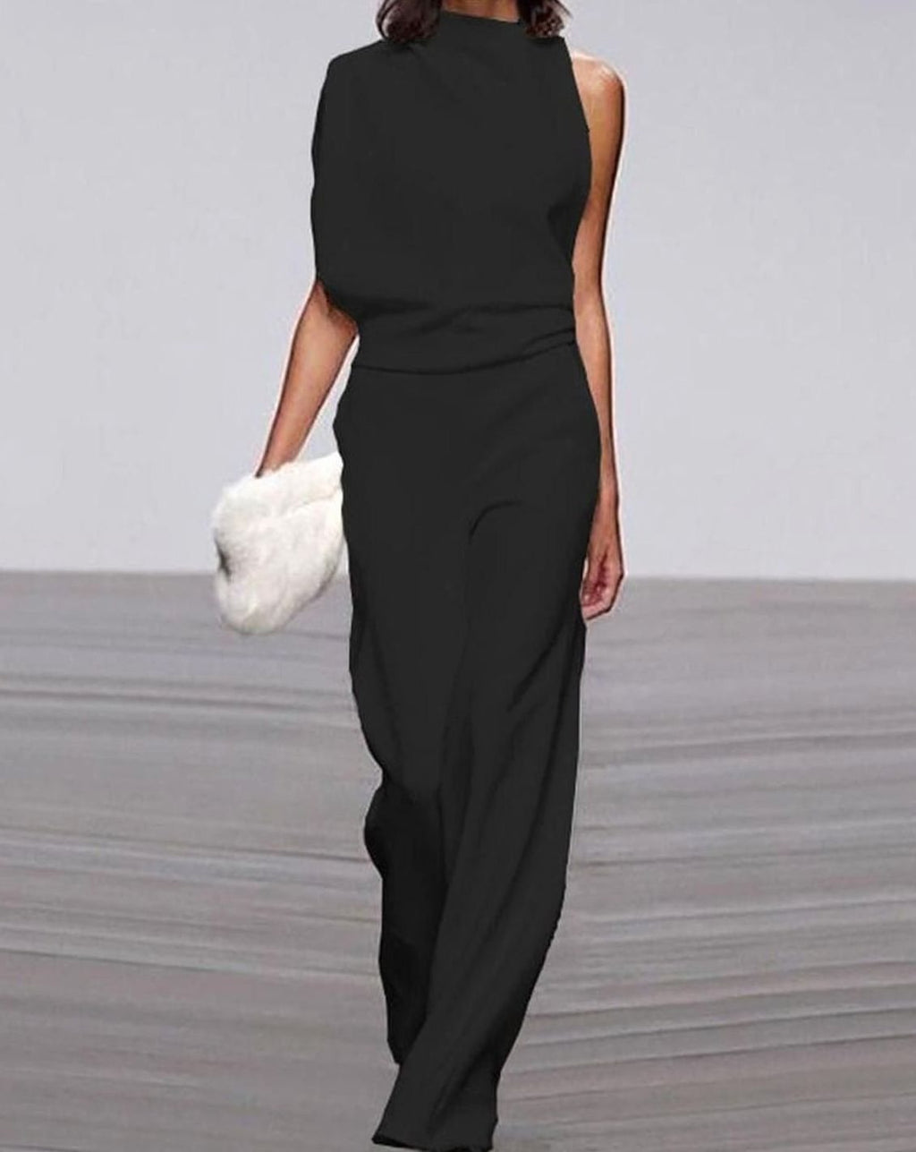 Serena | Women’s Sleeveless High-Neck Wide-Leg Jumpsuit