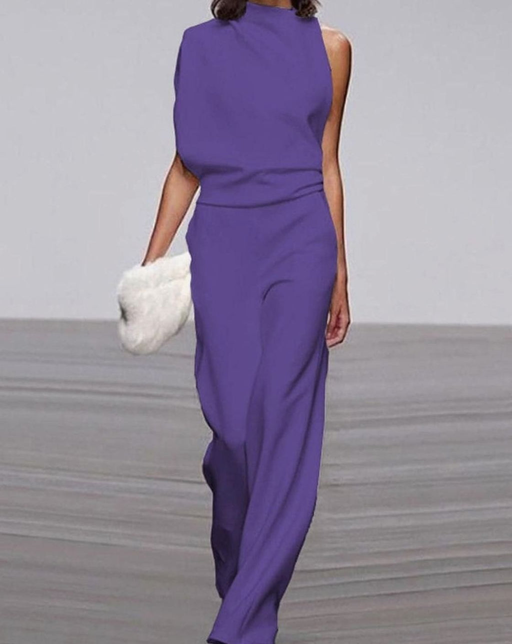 Serena | Women’s Sleeveless High-Neck Wide-Leg Jumpsuit