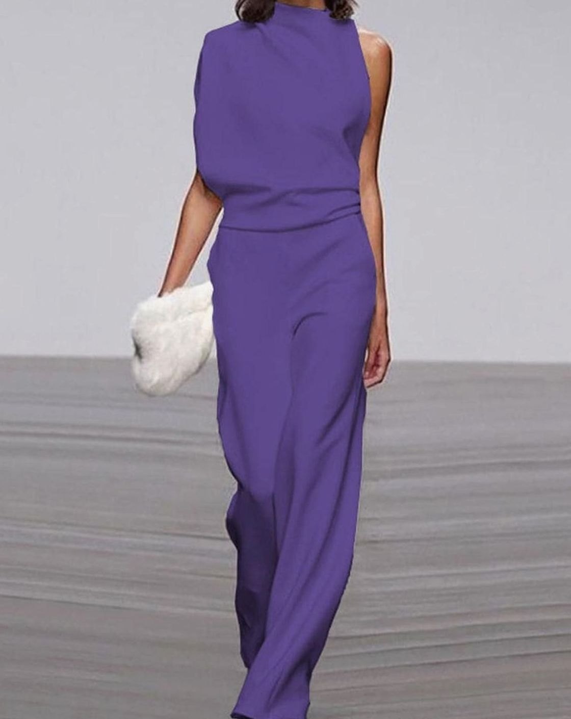 Serena | Women’s Sleeveless High-Neck Wide-Leg Jumpsuit