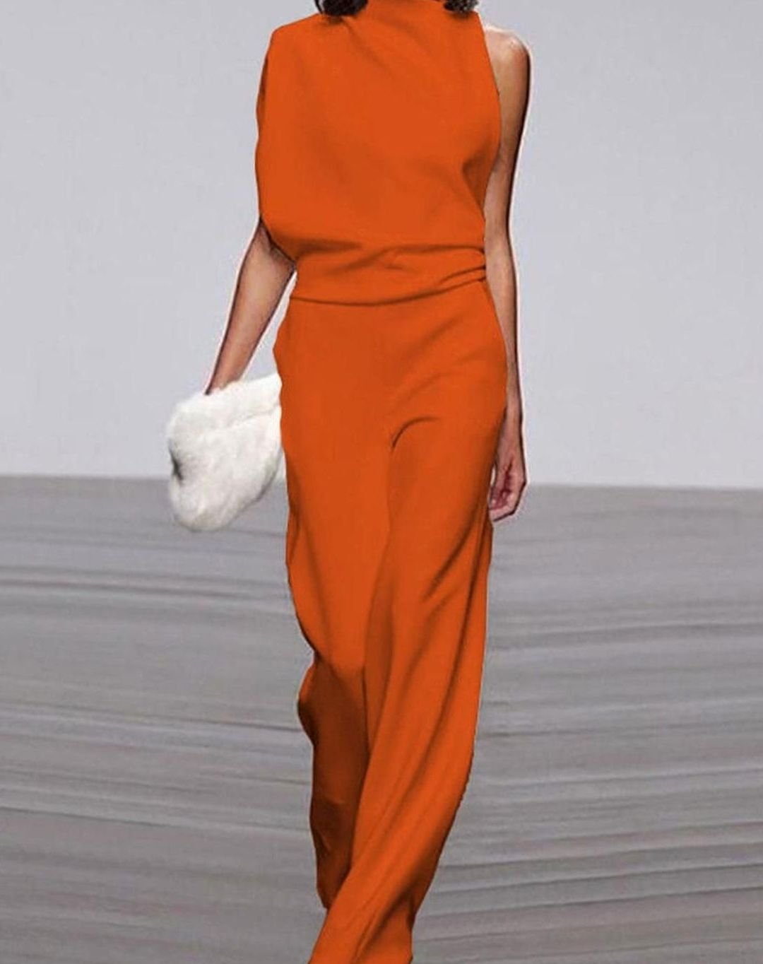 Serena | Women’s Sleeveless High-Neck Wide-Leg Jumpsuit