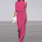 Serena | Women’s Sleeveless High-Neck Wide-Leg Jumpsuit