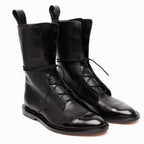 Vesper | Women’s Cap-Toe Lace-Up Mid-Calf Combat Boots