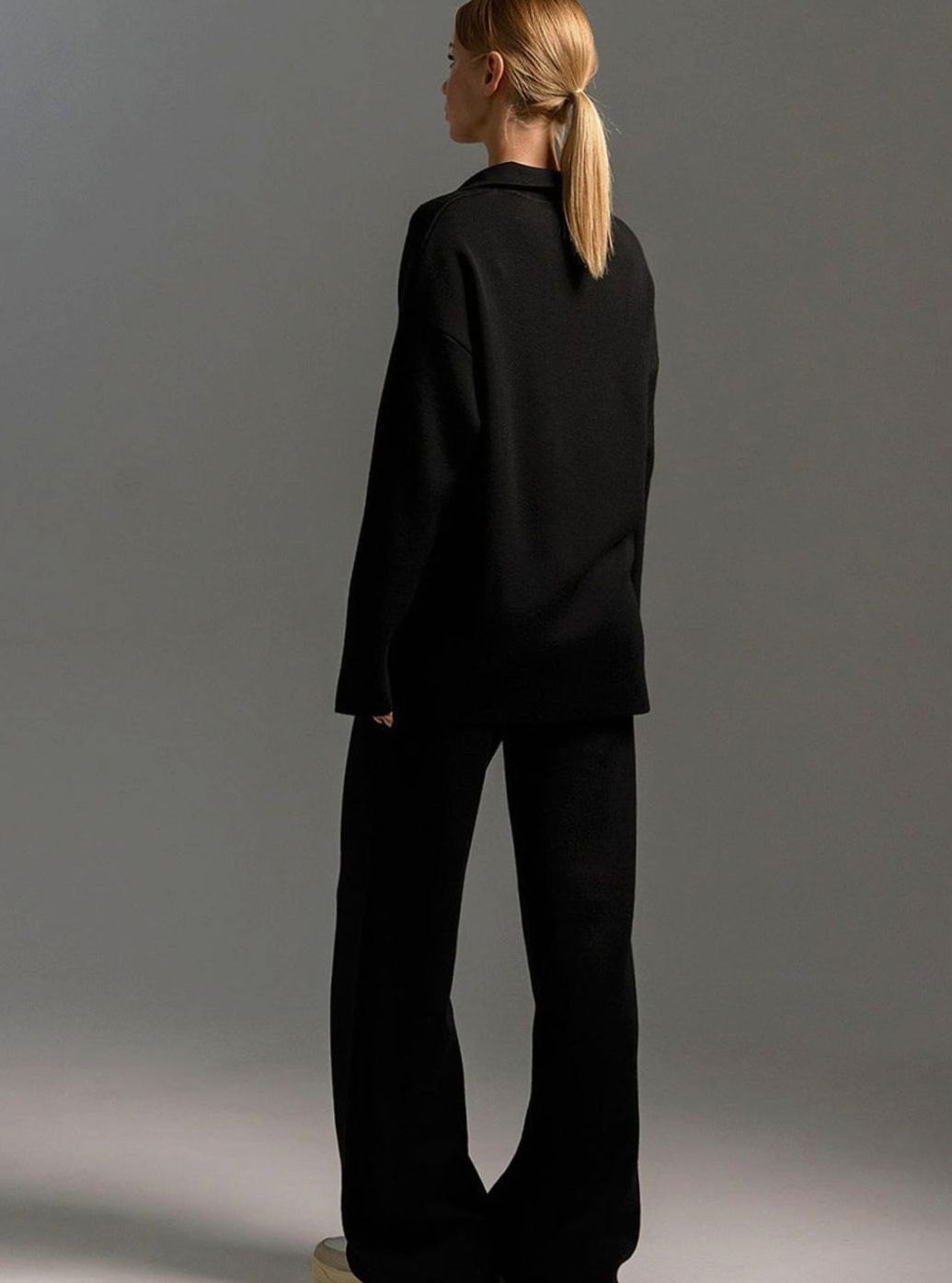 Harper | Women’s Collared Knit Sweater & Wide-Leg Lounge Set