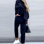 Aria | Women’s High-Neck Pullover & Drawstring Jogger Set