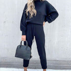 Aria | Women’s High-Neck Pullover & Drawstring Jogger Set