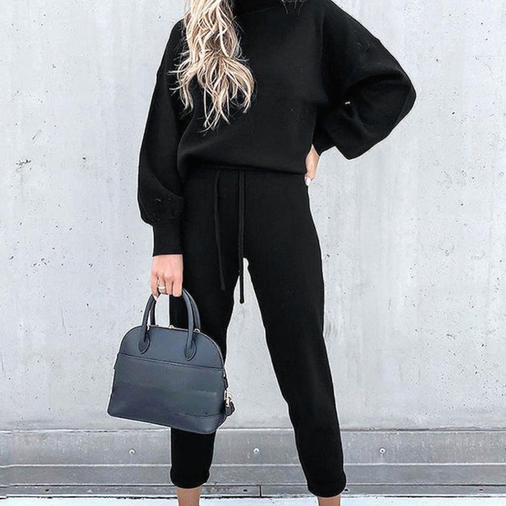 Aria | Women’s High-Neck Pullover & Drawstring Jogger Set