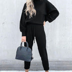Aria | Women’s High-Neck Pullover & Drawstring Jogger Set