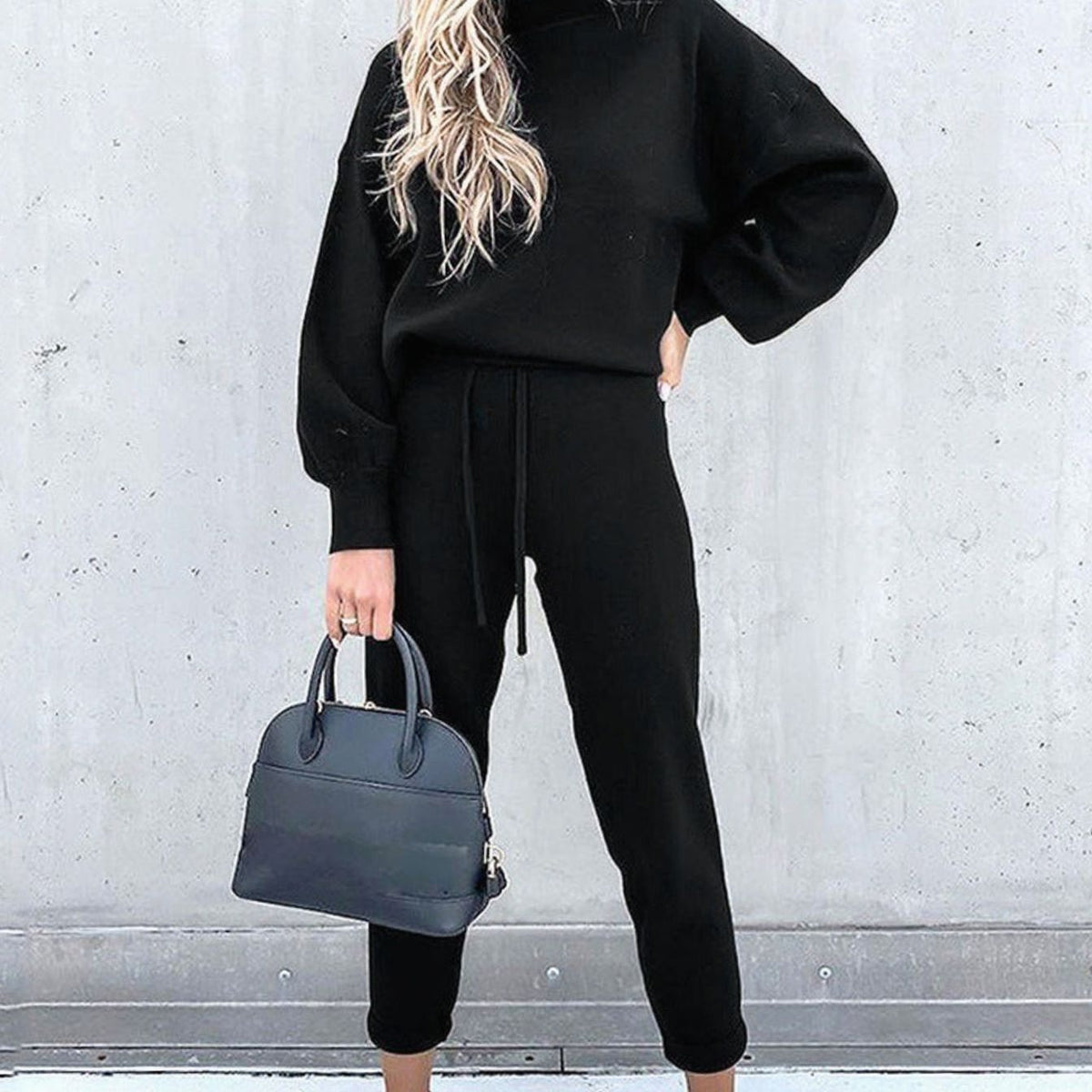 Aria | Women’s High-Neck Pullover & Drawstring Jogger Set