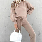 Aria | Women’s High-Neck Pullover & Drawstring Jogger Set