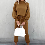 Aria | Women’s High-Neck Pullover & Drawstring Jogger Set