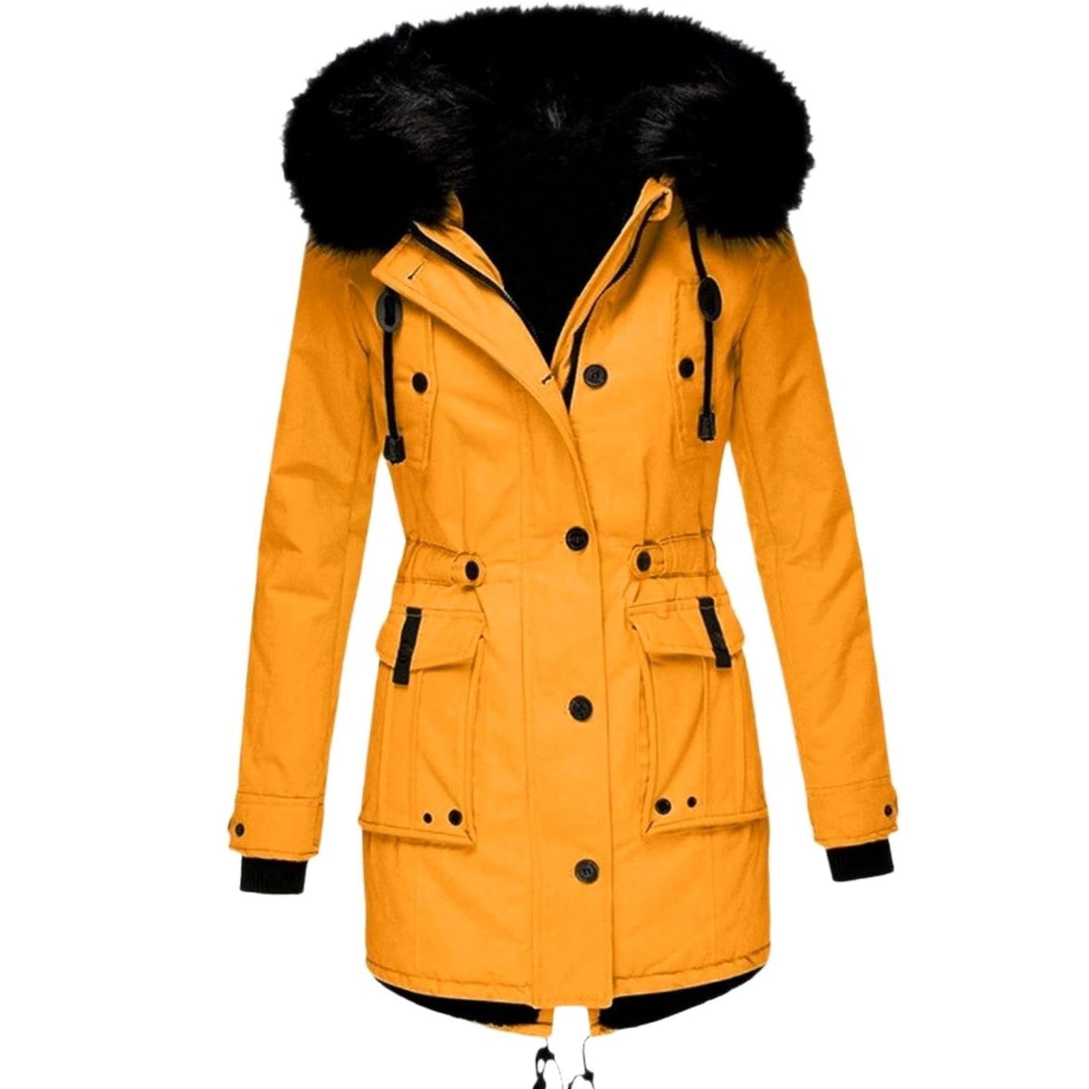 Kira | Women’s Hooded Fleece-Lined Drawstring Parka Jacket